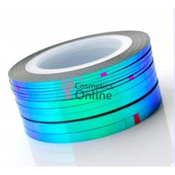 Banda decor pentru unghii Cameleon Green-Blue de 3mm